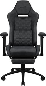 Aerocool ROYALSLATEGR Premium Ergonomic Gaming Chair Legrests Aerosuede Technology Grey