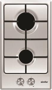 Simfer Hob H3.200.VGRIM Gas Number of burners/cooking zones 2 Rotary knobs Stainless steel