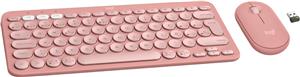 LOGITECH Pebble 2 Bluetooth Keyboard Combo - TONAL ROSE - HRV-SLV-SRB