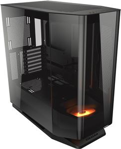 COUGAR | FV270 Black | PC Case | Mid tower / Tempered, Curved Glass Perimeter / Quick Detachable Air Filters / Up to 9 Fans (1x120mm RGB Preinstalled) / Black