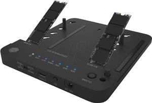 Icybox IB-2915MSCL-C31 "clone & dock" station for M.2 NVME & SATA 2.5”/3.5” SSD/HDD