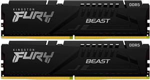 Kingston 64GB 6000MT/s DDR5 CL30 DIMM (Kit of 2) FURY Beast Black XMP, KF560C30BBK2-64