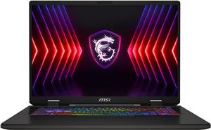 MSI Sword 17 HX B14VGKG-083XPL Intel® Core™ i7 i7-14700HX Laptop 43.2 cm (17") Quad HD+ 16 GB DDR5-SDRAM 1 TB SSD NVIDIA GeForce RTX 4070 Wi-Fi 6E (802.11ax) NoOS Grey