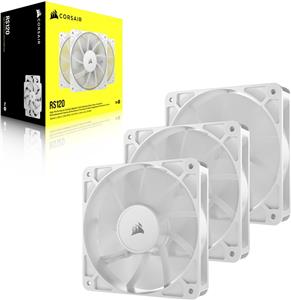 Case Acc Corsair Fan RS120 PWM 3x12cm white