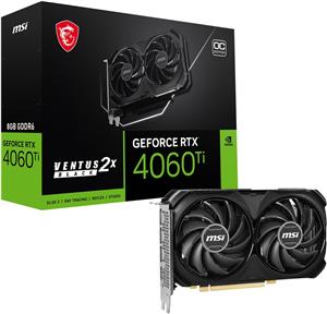 RTX 4060 Ti 8GB MSI Ventus 2X Black E1 OC GDDR6