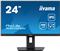 61cm/24" (2560x1440) Iiyama ProLite XUB2492QSU-B1 16:9 WQHD IPS 0,5ms 100Hz HDMI DP USB Speaker Pivot Black