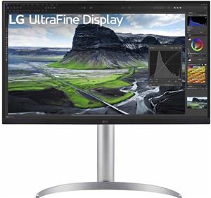 68,47cm/27" (3840x2160) LG UltraFine 27UQ850V-W 16:9 4K IPS 5ms 60Hz HDR400 HDMI DP USB-C Speaker Pivot Silver