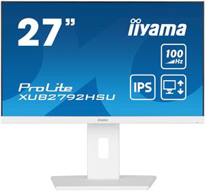 68,6cm/27" (1920x1080) iiyama Prolite XUB2792HSU-W6 16:9 FHD IPS 100Hz 0,4ms HDMI DP USB LS Pivot Vesa White