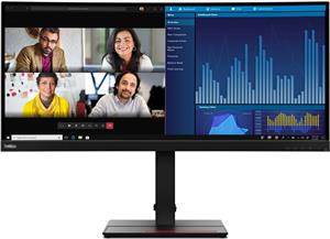 86,7cm/34" (3440x1440) Lenovo ThinkVision P34w-20 21:9 UWQHD IPS Curved 4ms 60Hz HDMI DP USB-C Speaker KVM Black