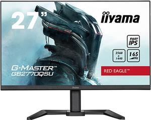 IIYAMA Monitor LED GB2770QSU-B6 27" Fast IPS Gaming 2560 x 1440 @180Hz 400 cd/m2 1200:1 0.2ms HDMI DP 4xUSB 3.2 	swivel, tilt, pivot (rotation both sides)