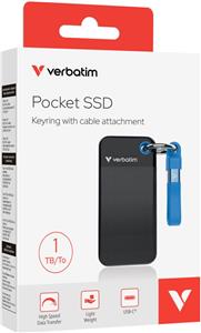 SSD Pocket Verbatim #32191 1TB 3.2 Gen 2, USB-C, crno/plavi