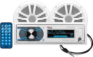 Marine radio BOSS MARINE MR632UAB, 4x50W, USB/MP3/WMA/FM/AM