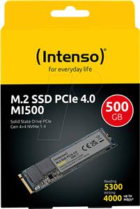 M.2 500GB Intenso MI500 NVMe PCIe 4.0 x 4