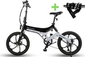 MS ENERGY eBike i20 Black Grey + SL-10