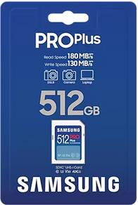 SD Card 512GB Samsung SDXC PRO Plus 2023CL10 retail