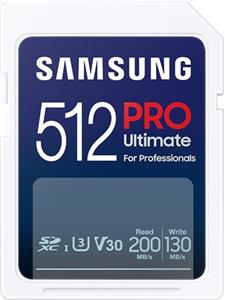 SD Card 512GB Samsung SDXC PRO Ultimate CL10 retail