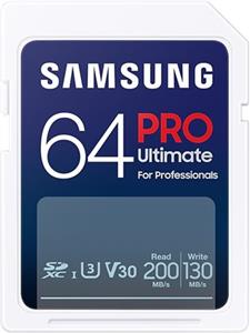 SD Card 64GB Samsung SDXC PRO Ultimate CL10 retail