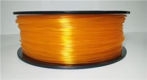 PLA filament 1.75 mm, 1 kg, transparent orange