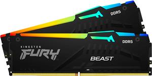 Kingston 64GB 6400MT/s DDR5 CL32 DIMM (Kit of 2) FURY Beast Black EXPO, KF564C32BBEK2-64