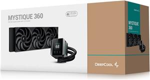 AIO tekući hladnjak DeepCool MYSTIQUE 360, 360 mm, LCD, crn