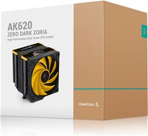 Air Cooler DeepCool AK620 Zero Dark Zoria, 2x 120mm, 260W TDP, Black