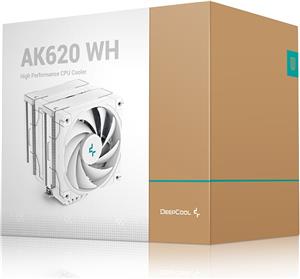 Air Cooler DeepCool AK620, 2x 120mm, 260W TDP, White