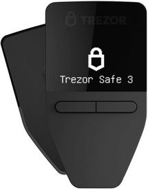 Trezor Safe 3, Crypto hardware wallet, Cosmic Black