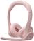 Headset Logitech Zone 300, Bluetooth, Pink