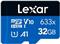 Micro SDHC card Lexar High-Performance 633x, 32GB, 100MB/s, U1, V10, A1, UHS-I