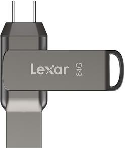 USB Flash Drive Lexar JumpDrive Dual Drive D400, 64GB, USB 3.1 Type-C, 130 MB/s