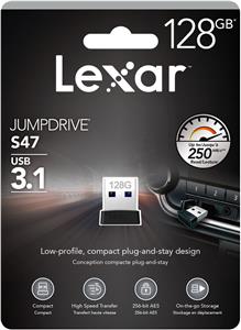 USB Flash Drive Lexar JumpDrive S47, 128GB, USB 3.1, 250 MB/s