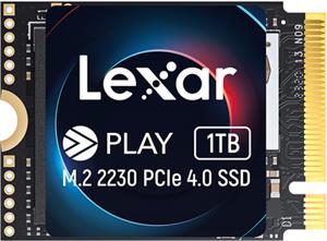 SSD 1TB M.2 30mm 2230 PCI-e 4.0 x4 NVMe, 3D TLC, Lexar PLAY (LNMPLAY001T-RNNNG)