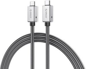 Cable USB-C to USB-C, USB4, 40Gbps, 240W PD, 8K 60Hz, 1.5m, Alu, ORICO