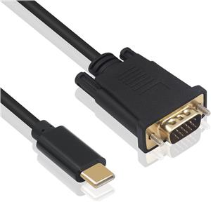 Cable USB-C to VGA, 1080p 60Hz, 1.8m, Ewent EC1052