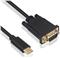 Cable USB-C to VGA, 1080p 60Hz, 1.8m, Ewent EC1052