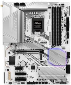 ASRock Z890 Pro RS WiFi White, DDR5, PCIe 5.0, Thunderbolt 4, SATA3, USB3.2, DP, 2.5GbE LAN, WiFi 6E, LGA1851, ATX