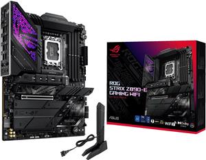 ASUS ROG Strix Z890-E Gaming WiFi, DDR5, PCIe 5.0, Thunderbolt 4, SATA3, USB3.2, DP, 5GbE LAN, WiFi 7, LGA1851, ATX