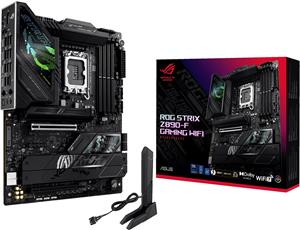 ASUS ROG Strix Z890-F Gaming WiFi, DDR5, PCIe 5.0, Thunderbolt 4, SATA3, USB3.2, DP, 2.5GbE LAN, WiFi 7, LGA1851, ATX