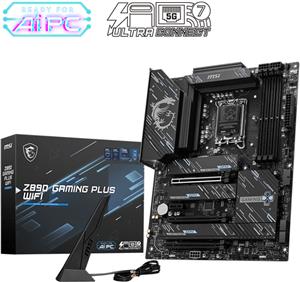 MSI Z890 Gaming Plus WiFi, DDR5, PCIe 5.0, Thunderbolt 4, SATA3, USB3.2, HDMI, 5GbE LAN, WiFi 7, LGA1851, ATX