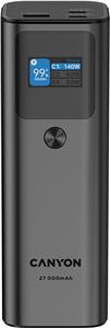 CANYON power bank PB-2010 TFT 27000 mAh 97.2Wh PD140W QC 3.0 Dark Grey