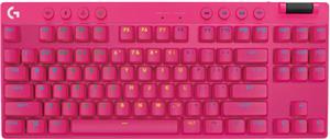 Keyboard Logitech G PRO X TKL, Brown Tactile, Lightspeed, Magenta, SLO g.