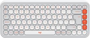 Keyboard Logitech POP Icon Keys, Bluetooth, Off-White/Orange, SLO g.