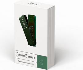 Ledger Nano X Crypto hardware wallet, Emerald Green