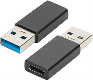 Adapter USB-A to USB-C, USB 3.0, black, Ewent EW9650