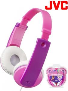 Slušalice JVC HA-KD7-PNE, dječje, on-ear, 3.5mm, ljubičasto roze