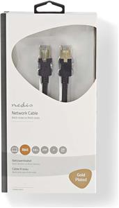 Kabel NEDIS CCBW85210AT50, Patch, CAT6 SFTP, UTP, crni, 5m