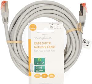 Kabel NEDIS CCGL85220GY50, Patch, CAT6 SFTP, UTP, sivi, 5m