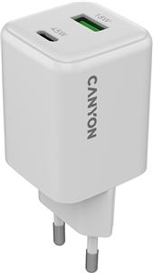 CANYON charger CU45AC GaN 45W 1xPD 1xQC EU White