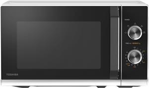 SOLO Microwave Oven, 23 Litres, Rotating Plate with Storage, Timer, Built-in LED Lights, 800 W, color:White, Dimensions: 442*368*260 mm