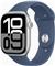 Apple Watch Series 10 GPS 46mm Silver Aluminium Case with Denim Sport Band - S/M